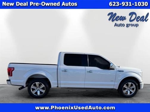 White 2015 Ford F-150 Platinum