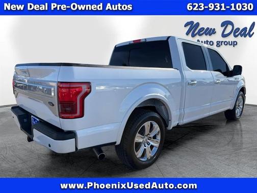 White 2015 Ford F-150 Platinum