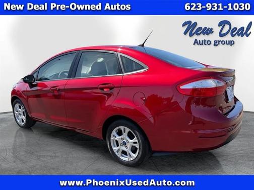 Red 2014 Ford Fiesta SE Sedan