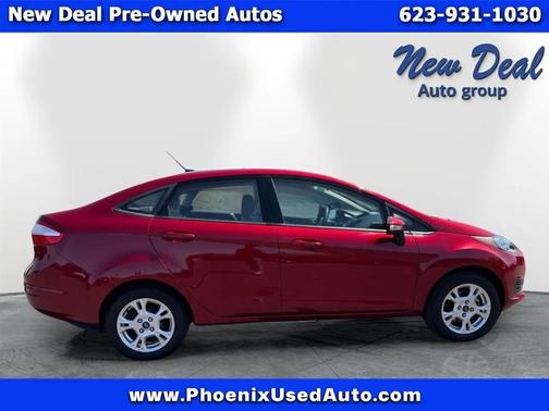 Red 2014 Ford Fiesta SE Sedan