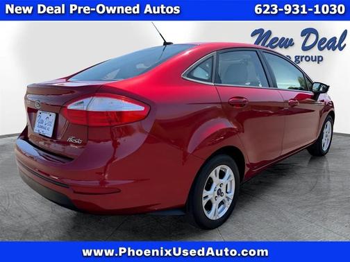Red 2014 Ford Fiesta SE Sedan
