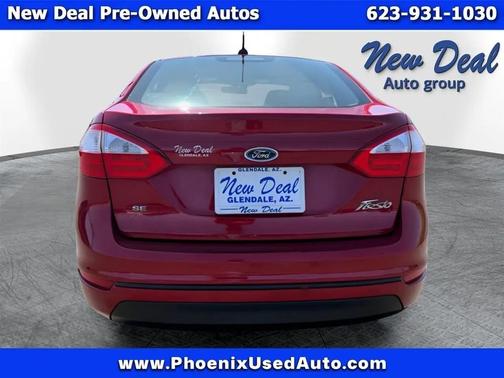 Red 2014 Ford Fiesta SE Sedan