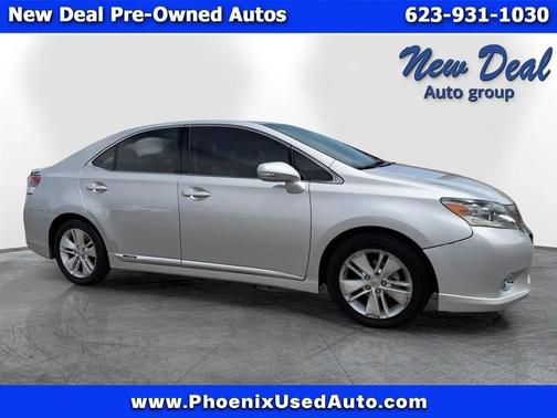Silver 2010 Lexus HS 250h Sedan