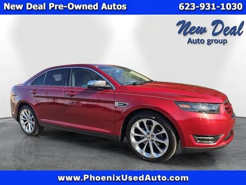 Red 2015 Ford Taurus Limited FWD
