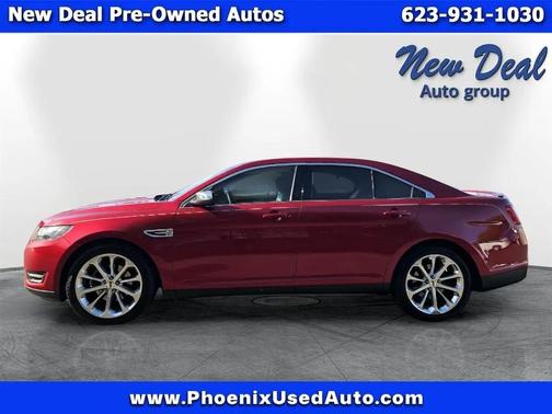 Red 2015 Ford Taurus Limited FWD