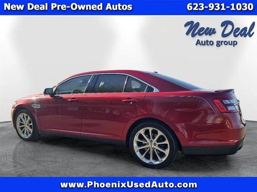Red 2015 Ford Taurus Limited FWD