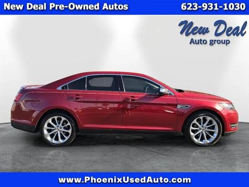 Red 2015 Ford Taurus Limited FWD