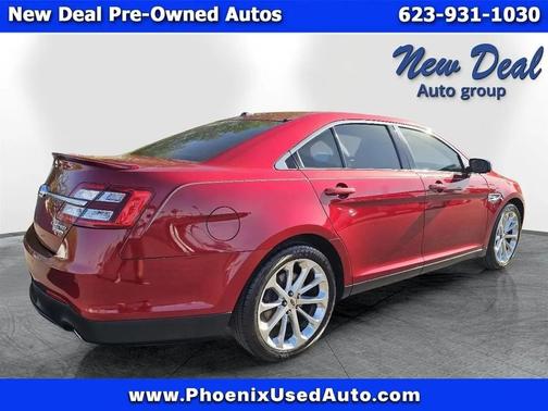 Red 2015 Ford Taurus Limited FWD
