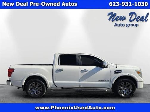 White 2017 Nissan Titan Platinum Reserve