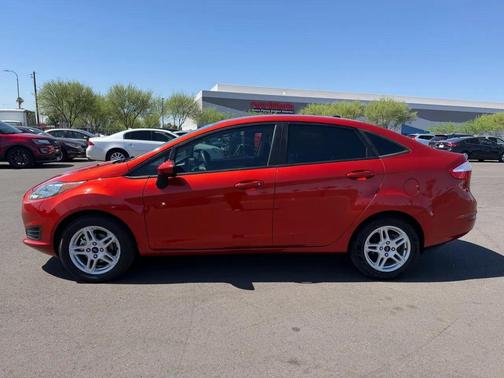 Orange 2018 Ford Fiesta SE Sedan