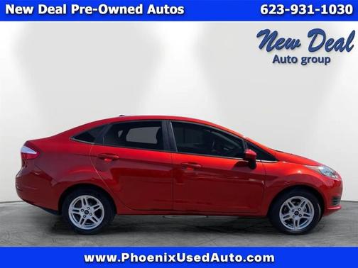 Orange 2018 Ford Fiesta SE Sedan