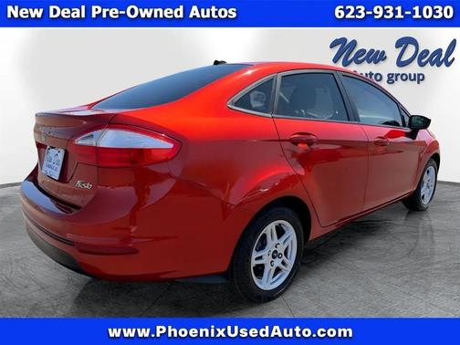 Orange 2018 Ford Fiesta SE Sedan