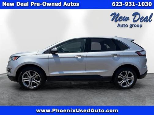 Silver 2018 Ford Edge Titanium