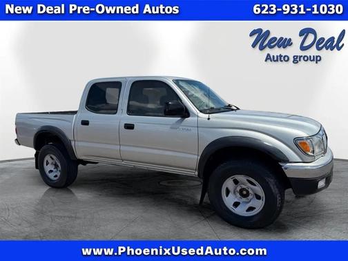 Silver 2002 Toyota Tacoma PreRunner Double Cab