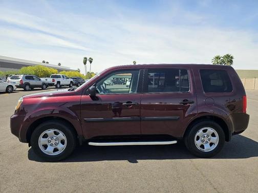 Burgundy 2011 Honda Pilot LX