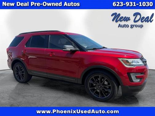 Red 2017 Ford Explorer XLT