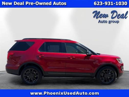 Red 2017 Ford Explorer XLT