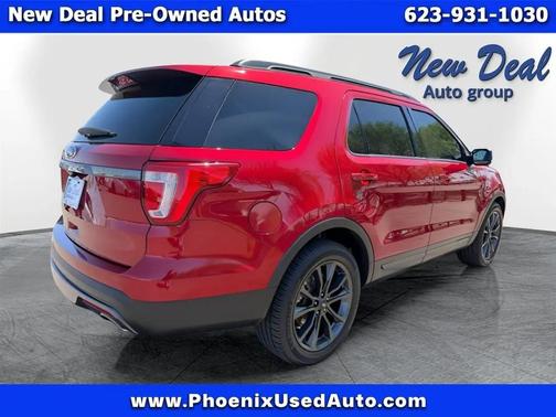 Red 2017 Ford Explorer XLT