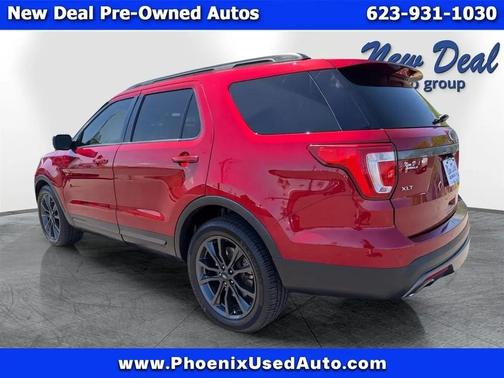 Red 2017 Ford Explorer XLT