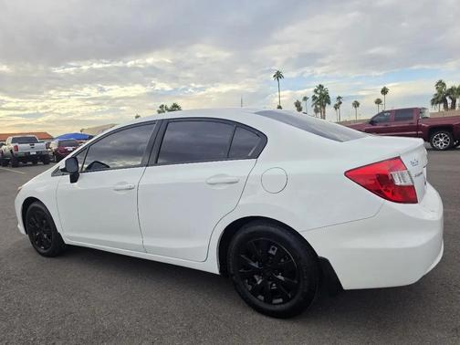 White 2012 Honda Civic LX