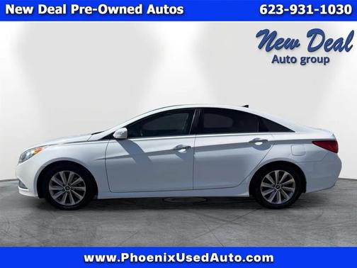 White 2014 Hyundai SONATA Limited