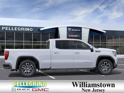 Glacier White Tricoat 2026 GMC Sierra 1500 SLT