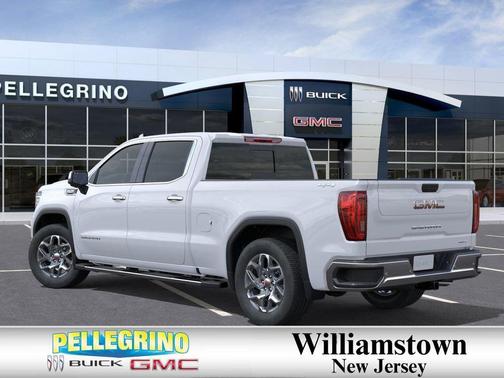 Glacier White Tricoat 2026 GMC Sierra 1500 SLT