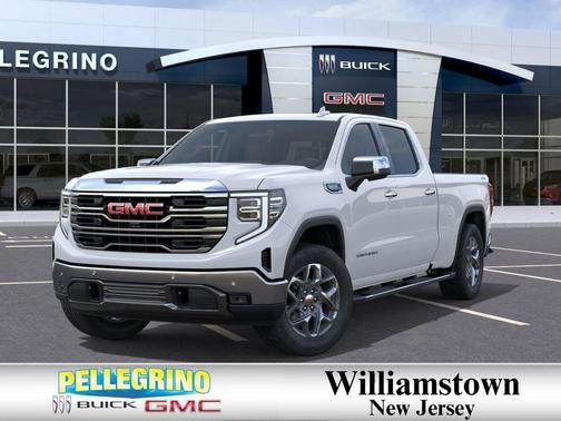 Glacier White Tricoat 2026 GMC Sierra 1500 SLT
