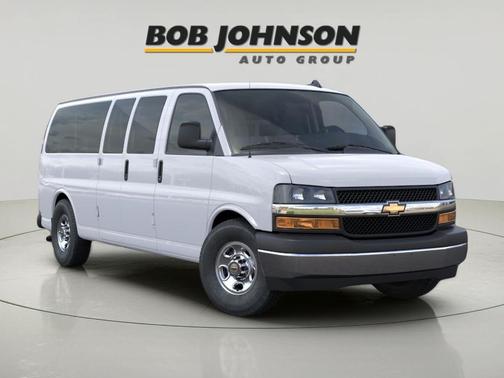 Summit White 2026 Chevrolet Express 3500 3500 Extended Wheelbase, LT, RWD
