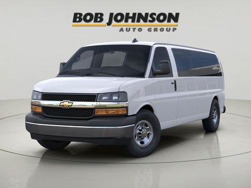 Summit White 2026 Chevrolet Express 3500 3500 Extended Wheelbase, LT, RWD