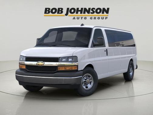 Summit White 2026 Chevrolet Express 3500 3500 Extended Wheelbase, LT, RWD