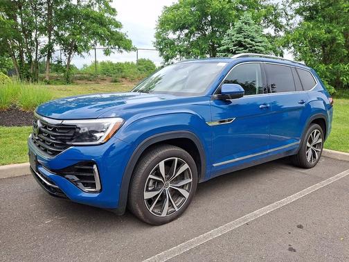 Mountain Lake Blue 2025 Volkswagen Atlas 2.0T SEL Premium R-Line