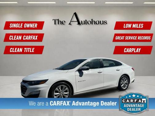 Summit White 2021 Chevrolet Malibu FWD LT