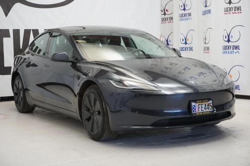 Gray 2025 Tesla Model 3 Long Range