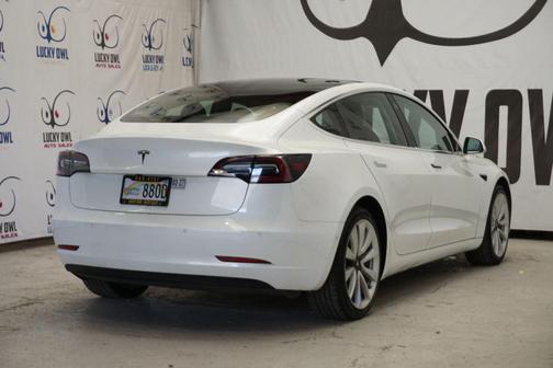 White 2018 Tesla Model 3 Mid Range