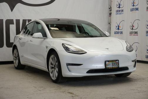 White 2018 Tesla Model 3 Mid Range