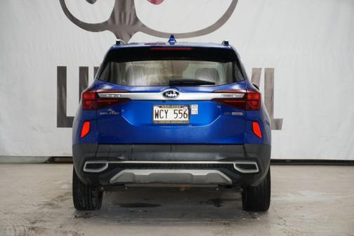 Blue 2021 Kia Seltos SX Turbo