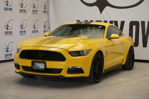Yellow 2017 Ford Mustang V6