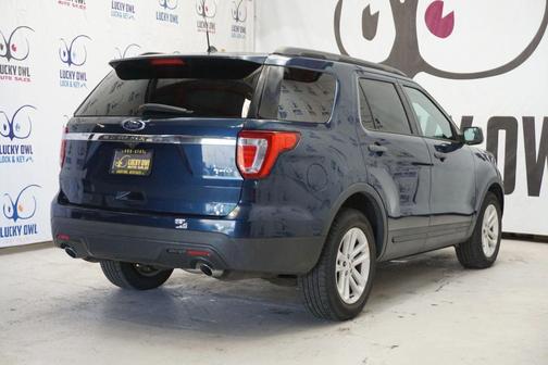Blue 2017 Ford Explorer sport