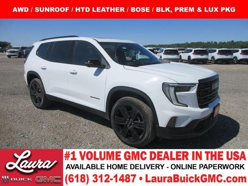 Summit White 2026 GMC Acadia Elevation