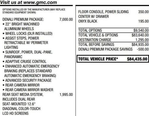 2021 GMC Yukon XL Denali
