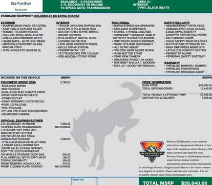 2022 Ford Bronco Badlands
