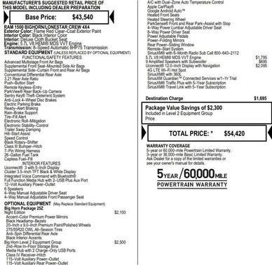 2021 RAM 1500 Big Horn