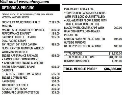 2023 Chevrolet Corvette Stingray w/2LT