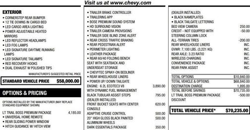 2023 Chevrolet Silverado 1500 LT Trail Boss