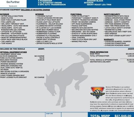 2021 Ford Bronco Sport Badlands