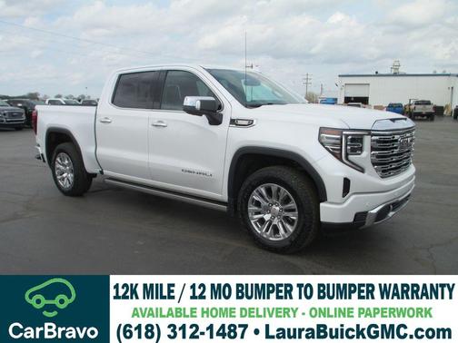White Frost Tri-Coat 2022 GMC Sierra 1500 Denali