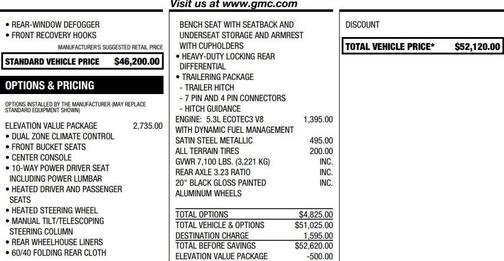 2020 GMC Sierra 1500 Elevation