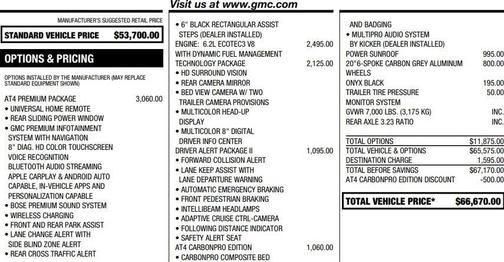 2020 GMC Sierra 1500 AT4