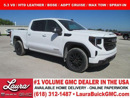 Summit White 2026 GMC Sierra 1500 Elevation